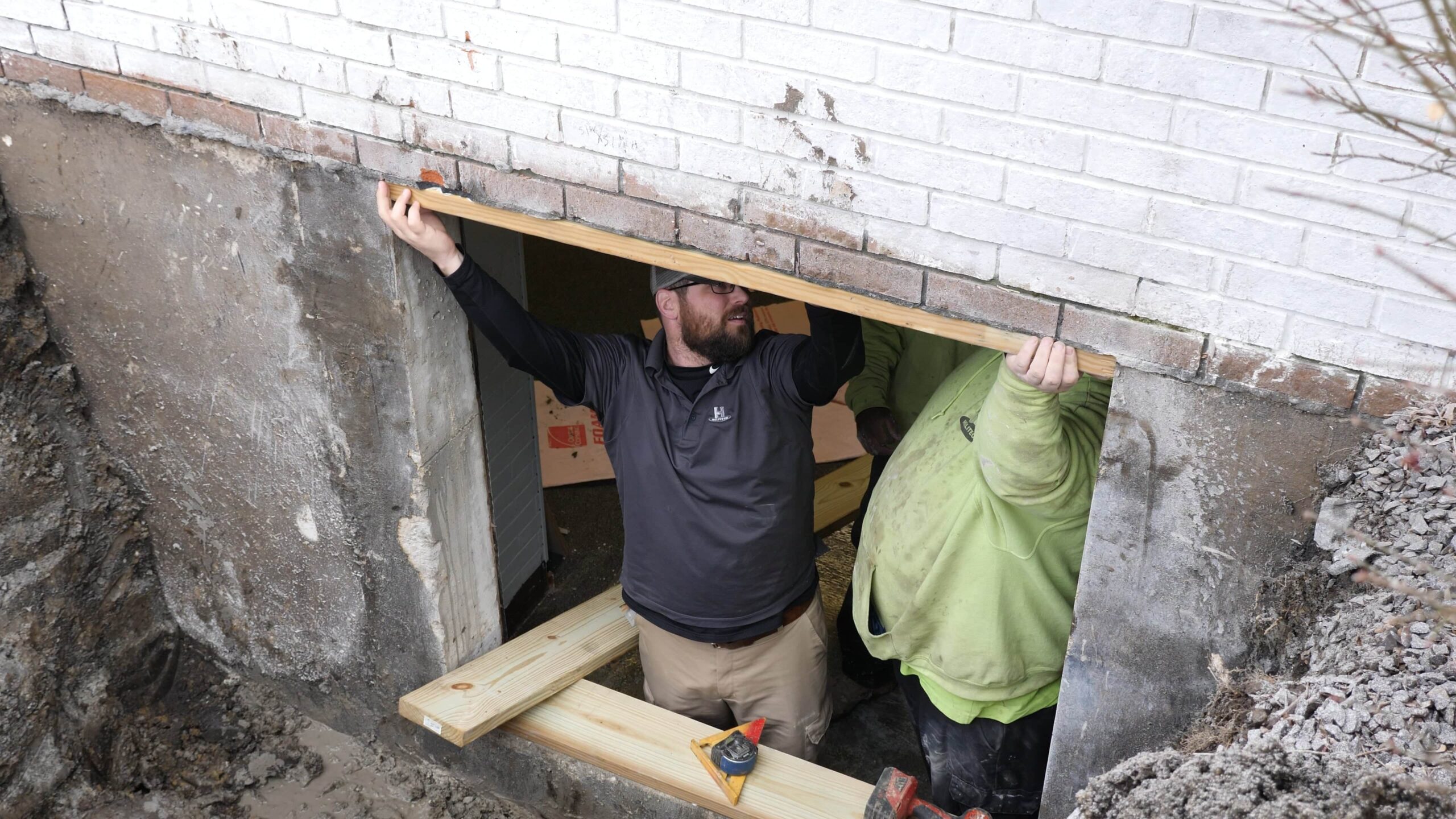 installing frame basement window Springfield Illinois